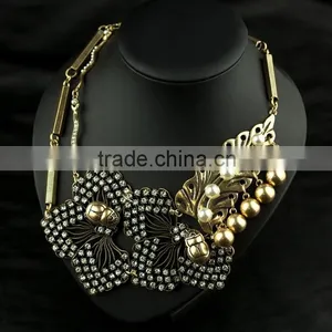 Vintage Anti Gold Plated Necklace Woman Jewelleries thumbnail-1