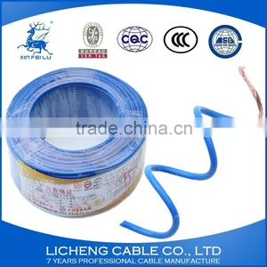Hot Sale China Manufacturer Blue House Wiring Copper Core PVC Insulated Flexible Wire and Cable -BVR(16mm2) thumbnail-4