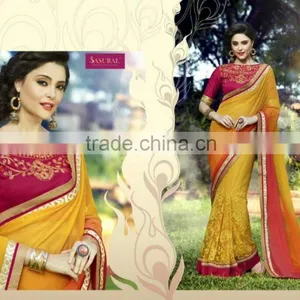 Fashion Indian Bridal Saree thumbnail-4