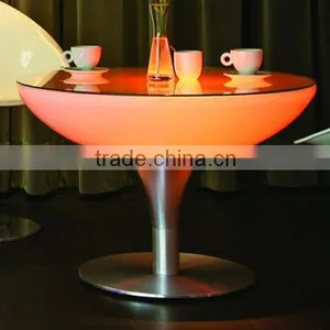 Led Color Changing Li-on Rechargeable Battery Stainless Steel Centre Table thumbnail-4