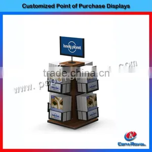 2014 Latest Wooden Book Display Rack thumbnail-1