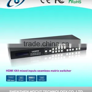 HDMI Matrix 4x4 Mixed Inputs With Video Processing Support Seamless Switcher thumbnail-1