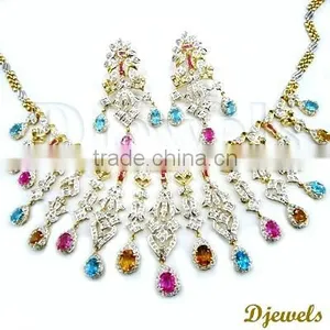 Bridal Necklaces Sets, Gold Necklaces Sets , Diamond Jewellery thumbnail-1
