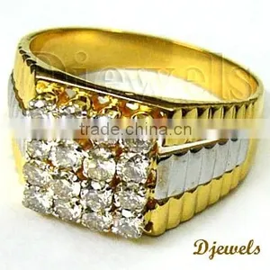 Diamond Gold Wedding Rings, Gents Diamond Rings, Diamond Jewelry thumbnail-1