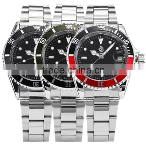 Luxury Red Stainless Steel Auto Date Automatic Mechanical Analog Watch thumbnail-6