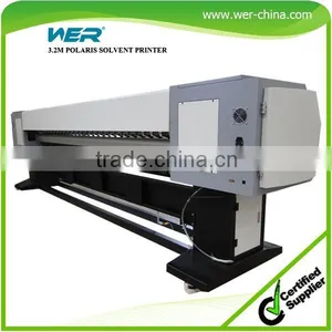Popular 3.2m WER P3208 Heavy Duty Large Format Solvent Printer, Polaris Print Heads Solvent Printer thumbnail-1