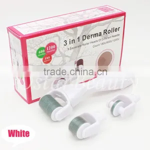 Derma Roller With Titanium Needles 3 Interchangeable Heads 3 IN 1 thumbnail-3
