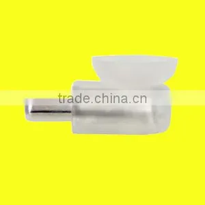 6mm Clear PVC Cap Cabinet Shelf Support thumbnail-2