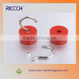 Strong Neodymium Rubber Cover Magnetic Hook thumbnail-3