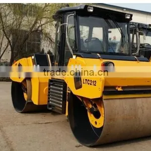 Best Price Hydraulic Operating 12 Tons Drum Road Roller LTC212/LTC214 , Vibratory Compactor With Cumins Engine thumbnail-1