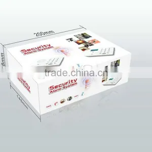 Quad-band Smart Mobile Functions Wireless GSM de la Alarma With 433.92MHz K7 thumbnail-6