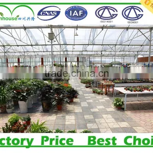 Double Inflatable Film Prefabricated Greenhouse With Hydroponic System thumbnail-1