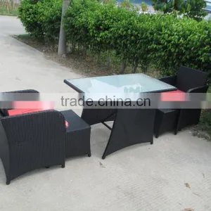 Wholesale Patio Rattan Furniture Leisure Outdoor Wicker Coffee Table and Chair thumbnail-4