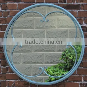 Decorative Rustic White Iron Mirror Wall thumbnail-4