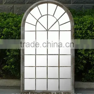 Classic Style Wrought Iron Framed Wall Mounted Decorative Mirror For Home Park Patio thumbnail-2