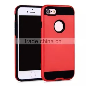 Wiredrawing Phone Case TPU + PC Combo Phone Shell Protective Back Cover for IPhone 7 thumbnail-5