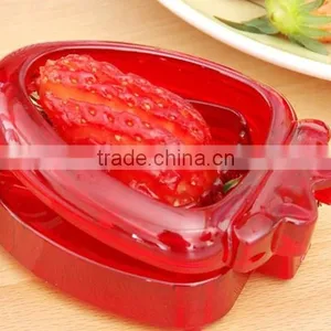 Cake Decorating Baking Tools Plastic Mini Fruit Strawberry Slicer thumbnail-2