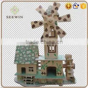 DIY Small Wood House and Windmill House thumbnail-2