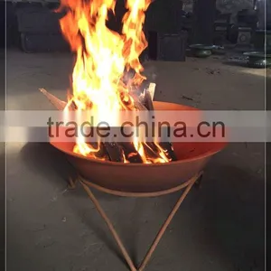2017 Hot Sale Antique Outdoor Wood Burning Cast Iron Fire Pit With Stand thumbnail-2