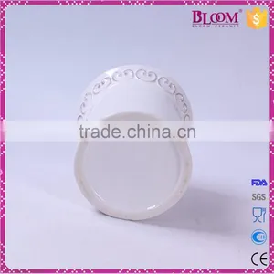 Ceramic White Glazed Tea Coffee Sugar Canister Set thumbnail-6