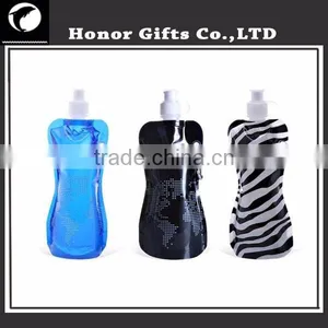 Promotional BPA Free Logo Custom Foldable Water Bottle thumbnail-5