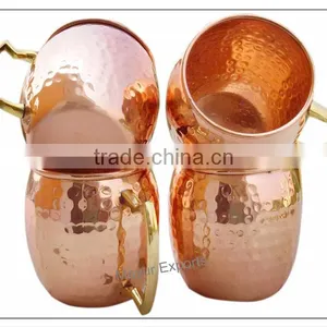 Moscow Mule Copper Mug With Brass Handle thumbnail-1