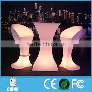 Glowingin the Dark Led Cocktail Chair Used Coffee Bar Counter CC-5611010 thumbnail-1