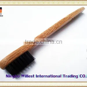 Hotel Disposable Oval Bristle Bamboo Handle Toothbrush thumbnail-1