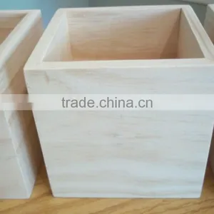 Wooden Box Wedding Centerpiece UNFINISHED Flower Planter ( 1- 5"x 5" Box) thumbnail-2