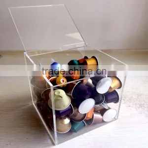 Acrylic Coffee Capsule Display Dispenser With Lid thumbnail-1