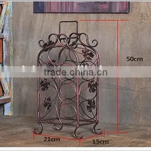 Wholesale Metal Wine Bottle Wire Stoage Holder Stand thumbnail-1