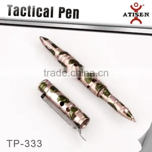 Camo Color Tactical Pen, Black Ink, Anodized, Aluminum, Made in China thumbnail-1