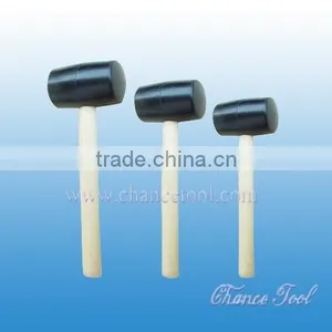 Rubber Mallet With Wooden Handle STM012 thumbnail-1