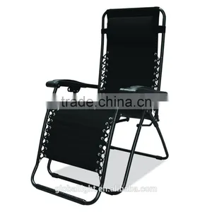 Metal Folding Zero Gravity Chair Camping Bed Beach Chair thumbnail-2