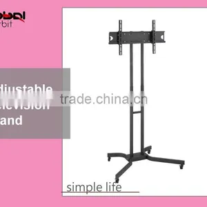 New Style LCD Mobile Telescoping Metal TV Shelf Trolley Mount Stand With Wheels thumbnail-1