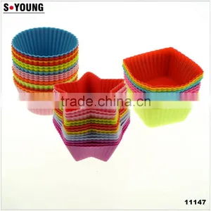 11147 Lovely Mini Star Shaped Eco-friendly Silicon Cake Silicone Mold thumbnail-4