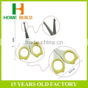 Factory Price HB-S4100 LFGB Certificated 4" Soft Handle Manicure Baby Nail Scissors thumbnail-4