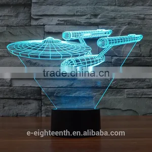 3D Small Night Lights Christmas Gifts Creative Lamp Unicorn Lamp Lights LED Decorative Lamp Birthday Present thumbnail-1