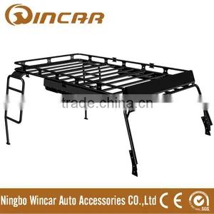 Wrangler Jk (08~16) 4 Doors Car Roof Rack Basket Cargo Top Luggage Carrier (W0728) thumbnail-1