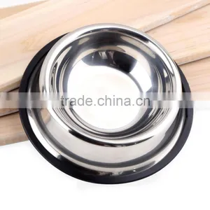 Stainless Steel Pet Cat Bowl No Tip No Slip Dog Puppy Pet Food or Water Bowl Dish Feeding Watering Supplies 3 Different Size thumbnail-3