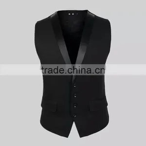 Custom Fashion Cotton Waistcoat for Men OEM Design in China 2016 thumbnail-5