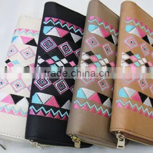 Fashion Hot Popular Lady pu Leather Around Geometrical Zipper Purse thumbnail-3