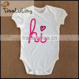 Fashion Infant Baby White Bodysuits,newborn Baby Romper thumbnail-2
