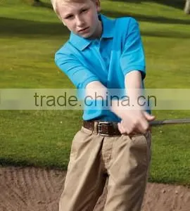 Oem Design High Quality Boys Cotton Pique Plain Polo Golf Shirts thumbnail-1