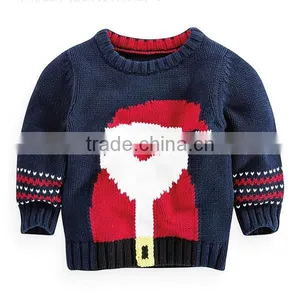 Baby Boys Christmas Jumper Sweater Santa Claus Pattern Funny Baby Sweater Design thumbnail-1