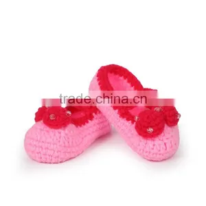 2015 New Design Bowknot Handmade Crochet Fashion Child Shoes thumbnail-4
