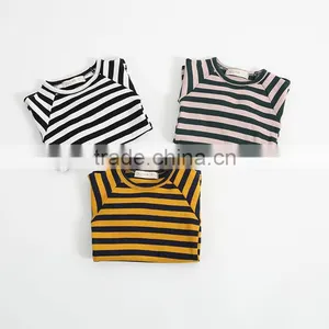 1-6 Years Wholesale 2017 New Autumn Full Sleeve Cotton Stripe Kids Boys Girls Blouse (pick Size Color) thumbnail-6