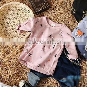 2-7 Years 2017 Wholesale Cotton Autumn Full Sleeves Fox Kids Girls Blouses thumbnail-4