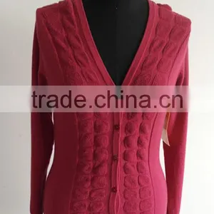 Fashion Ladies Formal Knitted Cardigan Sweater thumbnail-1