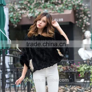 Natural Real Rex Rabbit Fur Pure Color Coat Pullover Women Winter Natural Fur Coats Outerwear thumbnail-3